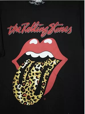Buy Amplified The Rolling Stones Leopard Voodoo Lounge Rock Licensed T Shirt  Medium • 9£