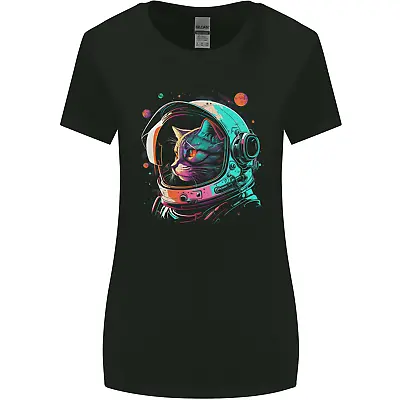 Buy An Astronaut Cat In Outer Space Womens Wider Cut T-Shirt • 8.75£