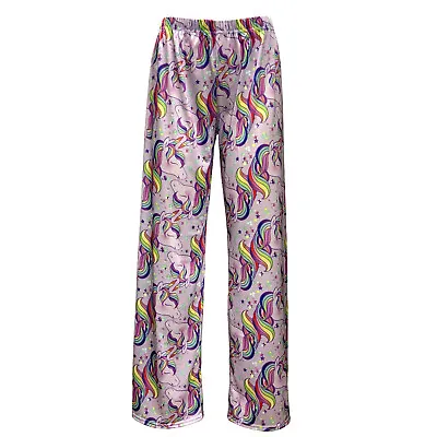 Buy Women's Cute Rainbow Unicorn Horses Animal Print Pyjama Bottom Loungewear • 18.99£
