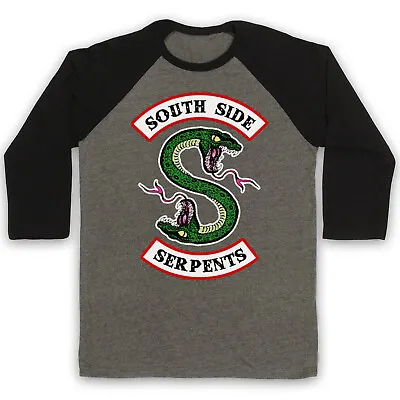 Buy Riverdale Unofficial South Side Serpents 2 Headed Snake 3/4 Sleeve Baseball Tee • 23.99£