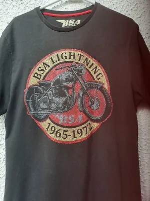 Buy BSA - Lightning 1965 - 1972 Mosaic Effect Men's Faded Aged T-shirts UK M • 9£