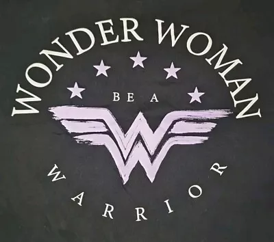 Buy Pep&Co T-shirt Size 10 Black Wonder Woman Graffic • 2.75£