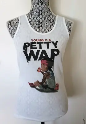 Buy Young M.A. Petty WAP  Tank Top Womens L ~ Rare Female Rap HIP HOP • 14.45£