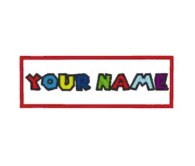 Buy Personalised Mario Embroidered Name PatchesSew Iron On Badge Hat Jeans Club • 6£