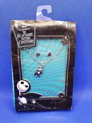 Buy Disney Tim Burton Nightmare Before Christmas Necklace Earrings Jack Skellington • 9.44£