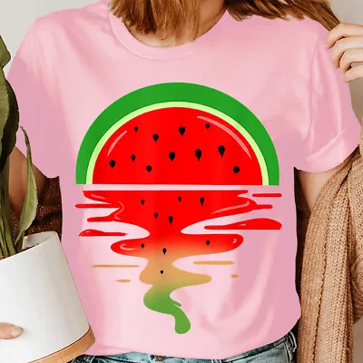 Buy Watermelon Sunset  Summer Vibes Sun Kissed Summertime Summers Womens T-shirt #S • 9.99£