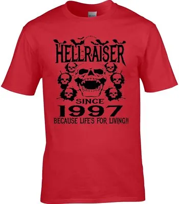 Buy Men's Birthday T-Shirt 20th 1997 Birthday Any Year Hellraiser Unique Design Gift • 10.95£