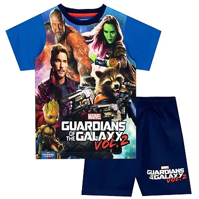 Buy Guardians Of The Galaxy Short Pyjama Set Kids Boys 5-13 Years Pyjamas Loungewear • 16.99£