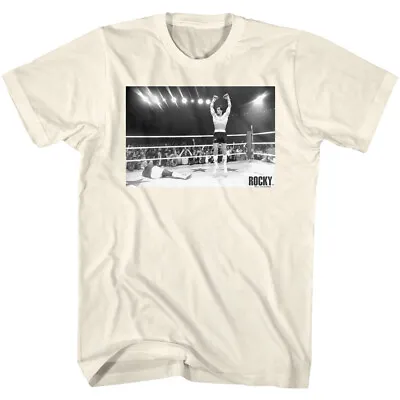 Buy Rocky Movie Rocky Wins Taking Down Champ Apollo Creed Men's T Shirt • 38.47£