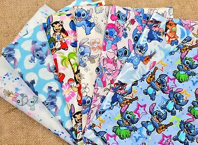 Buy Disney Fabric Lilo & Stitch 100% Cotton Multiple Sizes Stitch & Angel Characters • 19.99£