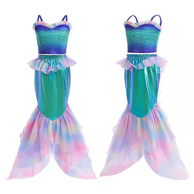 Buy Child Girl Little Mermaid Ariel Dress Costume Party Cosplay Outfits Clothes Suit • 22.79£