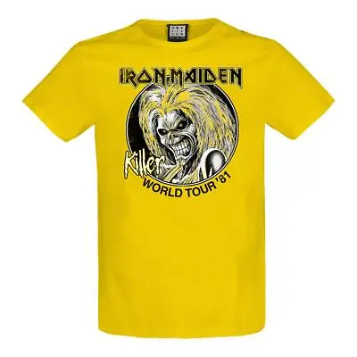 Buy Amplified Unisex Adult Killer World Tour �'81 Iron Maiden T-Shirt GD667 • 19.09£