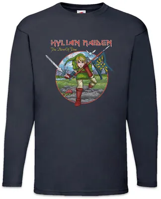 Buy Hylian Maiden Long Sleeve T-Shirt Game Gamer Gaming Triforce Fun Link Geek Nerd • 27.54£