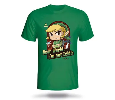 Buy Legend Of Zelda Link Not Zelda Nintendo Unisex Tshirt T-Shirt Tee ALL SIZES • 15.50£