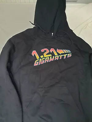 Buy 1.21 Gigawatts Back To The Future Marty Mcfly 2015 1985 80s Hooded Top Retro • 16.99£