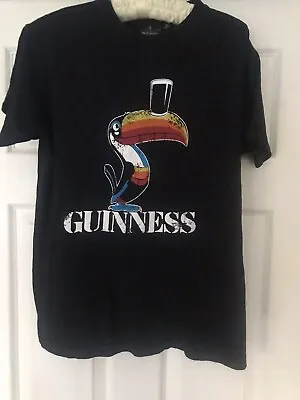 Buy Official Guinness T Shirt With Toucan Black Size Small (relaxed Fit) Mens Womens • 8.50£