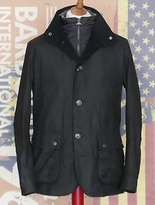 Buy £289 Mens Barbour Century Smart Black Waxed Jacket + Hood Size Large L Ogston • 115£