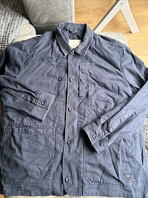 Buy Realm & Empire Navy Blue Cotton Twill Chore Jacket XL • 45£