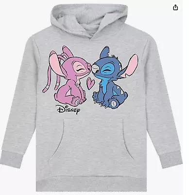 Buy Disney Stitch Hoodie | Stitch And Angel Girls Hoodie | Stitch Clothes 5-6 • 8£
