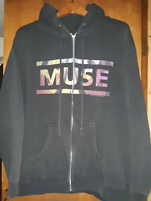 Buy MUSE- THE RESISTANCE TOUR-EUROPE 2010 Lic. OOP RARE Zip-Up HOODIE- Large • 66.17£