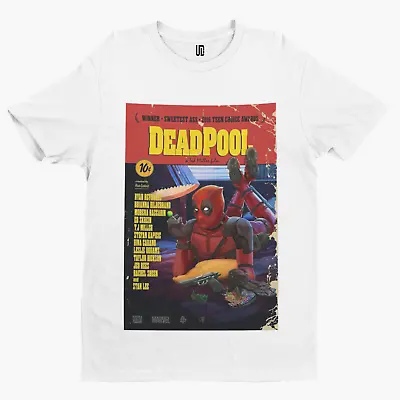 Buy Deadpool Pulp Fiction T-Shirt - Retro - Film -Movie  -80s - Cool - Gift - Action • 8.39£