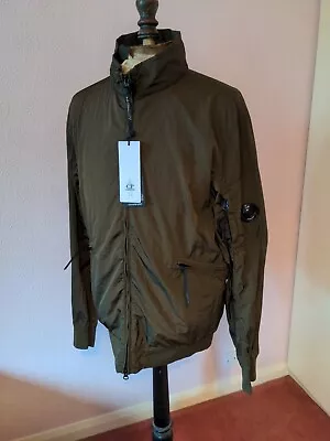 Buy BNWT C.P Company Green Chrome-R Bomber Jacket Size 48 • 230£