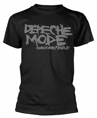 Buy Official Depeche Mode T Shirt People Are Logo Black Mens Classic Rock Metal Tee • 16.28£