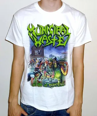 Buy Municipal Waste  The Art Of Partying  White Tshirt • 16.99£
