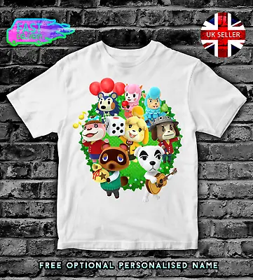 Buy ANIMAL CROSSING GAME GAMER Kids T-Shirt Top Boys Girls T SHIRT #1 • 9.99£