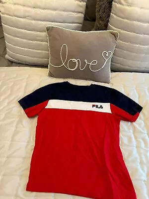 Buy Fila Boys Navy &  Red T-shirt - Age 10-12 Years - 140cm • 3£