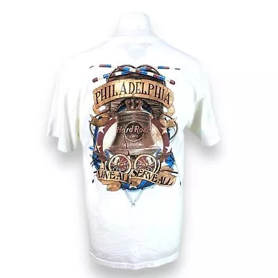 Buy Hard Rock Cafe Large White T Shirt Oversized Music Tourist Rock N Roll T Shirt • 25£