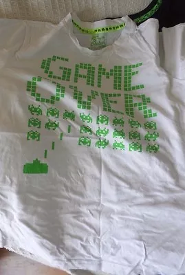 Buy 3 T-shirts Space Invader Design To Fit Age 10 - 11 Years In Great Condition • 6£