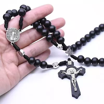 Buy Rosary Cross Pendant Catholic Necklace Jewelry For Men Women For Women Men • 5.44£