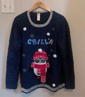 Buy Chillin Penguin Tacky Christmas Sweater • 4.82£