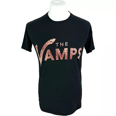Buy The Vamps T Shirt Black Medium Tour T Shirt Pop Music Concert T Shirt Gildan • 28.57£
