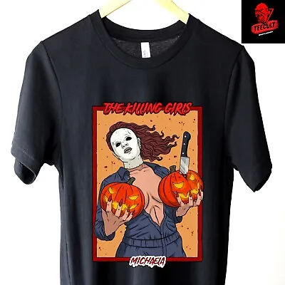 Buy Michael Myers  Michaela  Halloween Horror Movie Unisex T-Shirt S-3XL 🎃 • 22.34£