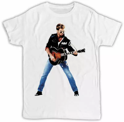 Buy George Michael Faith Music T-shirt Tv Movie Poster Unisex Cool Funny Tee Retro • 6.99£