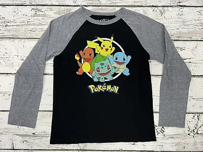 Buy Pokémon Charmander Squirtle Bulbasaur Pikachu Starters Youth Long Sleeve Shirt • 11.02£