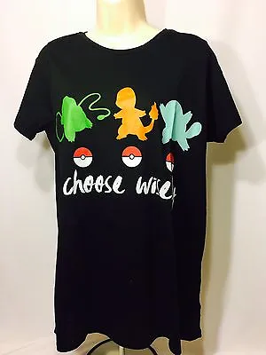 Buy RARE Pokémon Pokemon Go Starter Charmander 'Choose Wisely' T-Shirt Women's XL • 12.52£