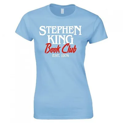 Buy Book Humour  Stephen King Book Club  Ladies Skinny Fit T-shirt • 12.99£