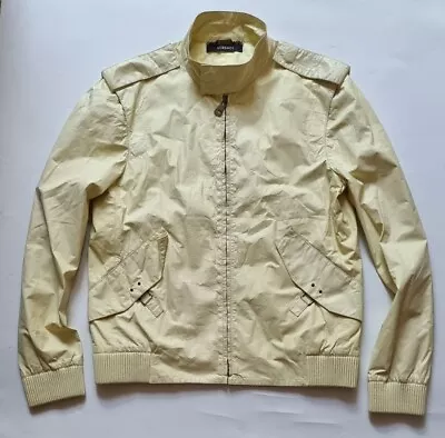 Buy Versace Lemon Yellow Soft Leather Mens Jacket Size 52  UK L • 250£