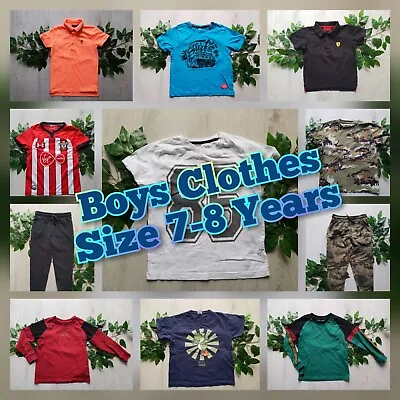 Buy Boys Clothes Make Build Your Own Bundle Job Lot Size 7-8 Years Jeans T-Shirt • 2.89£