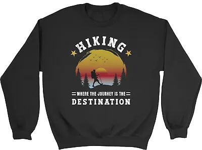 Buy Hiking Hiker Kids Sweatshirt Journey Is The Destination Hike Trek Gift Jumper • 12.99£