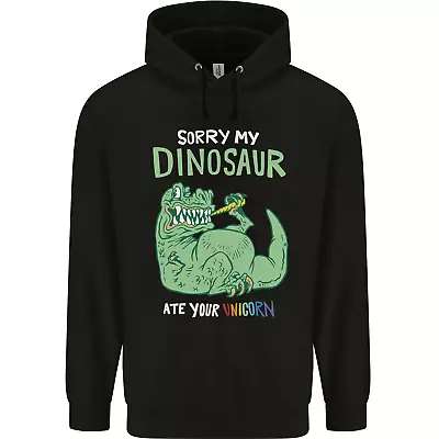 Buy My Dinosaur Ate Your Unicorn Funny T-Rex Childrens Kids Hoodie • 17.99£