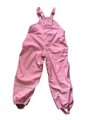 Buy Girls Pink Lupilu Padded Dungarees Size 110-116cm • 8£