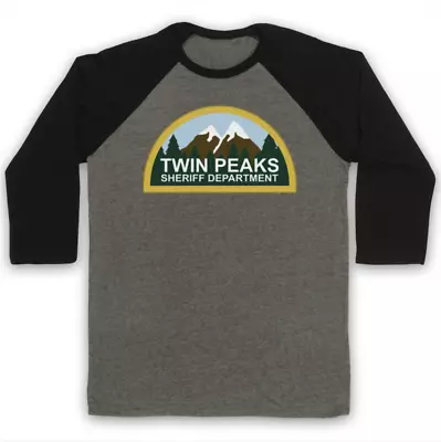 Buy Sheriff Department Unofficial Twin Peaks Cult Tv Show 3/4 Sleeve Baseball Tee • 23.99£