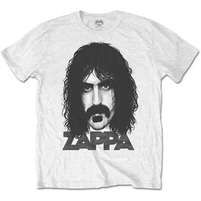 Buy Frank Zappa Big Face White Small Unisex T-Shirt NEW • 16.99£