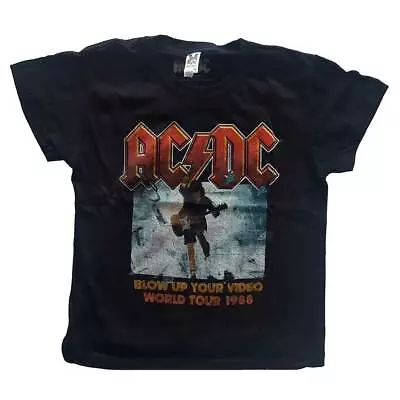Buy AC/DC Kids T-Shirt Blow Up Your Video Official Product Ages 1-14yrs Free Postage • 12.92£