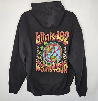 Buy Blink 182 World Tour 2023 2024 Hoodie Size Large Black Official Concert Barker • 103.94£
