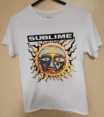 Buy SUBLIME Official Sun Logo SHIRT TSHIRT White Adult Size Small Graphic  • 17£